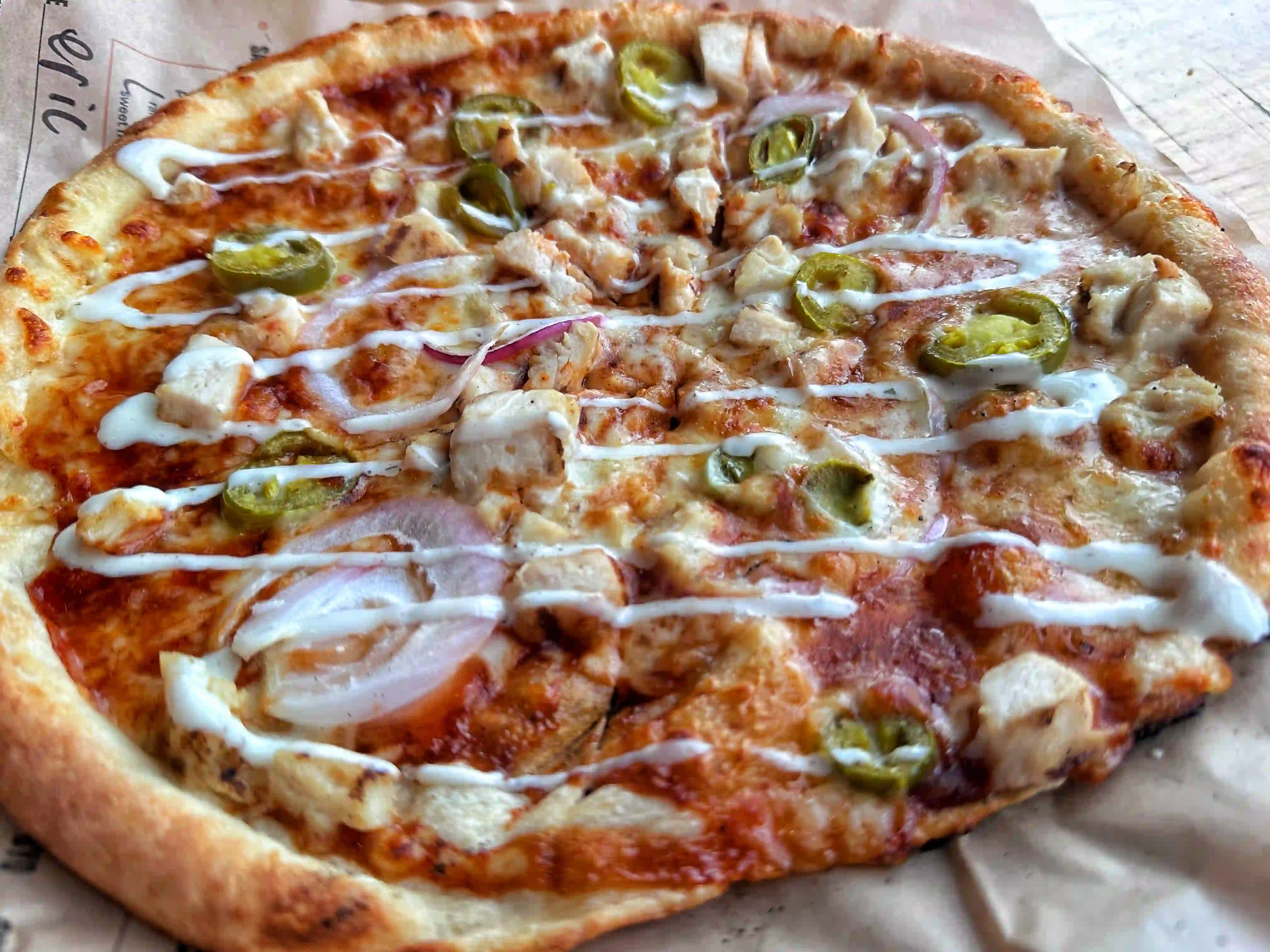 Blaze BBQ Chicken pizza at The Summit in Lexington, Kentucky
